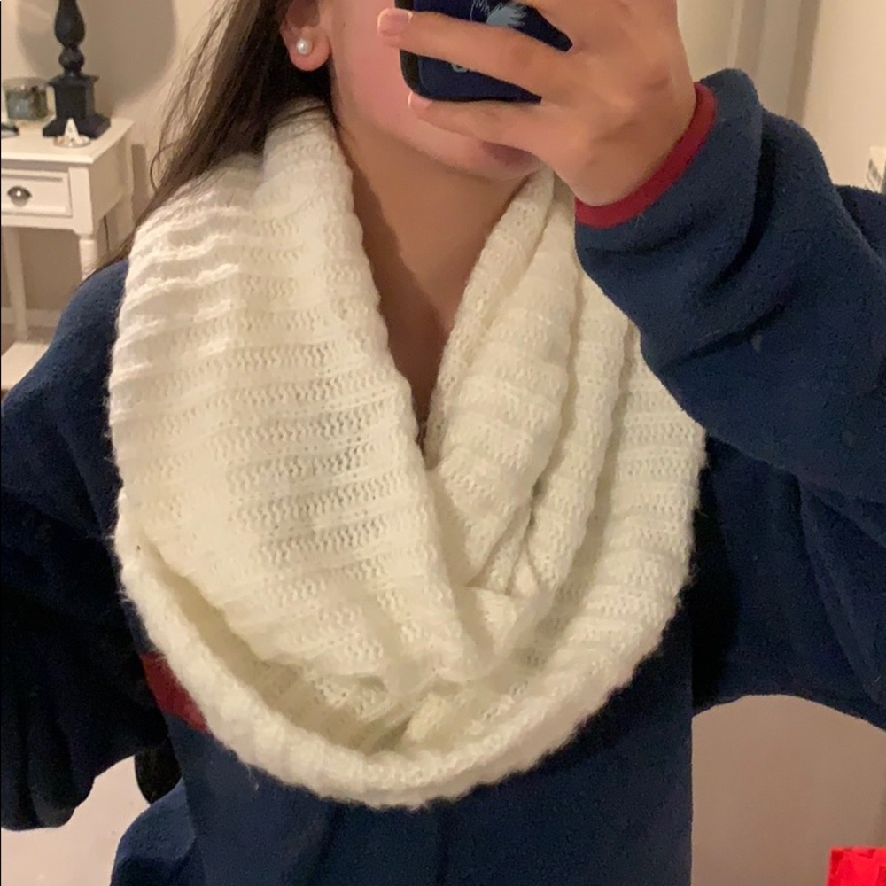 Cream Infinity Scarf